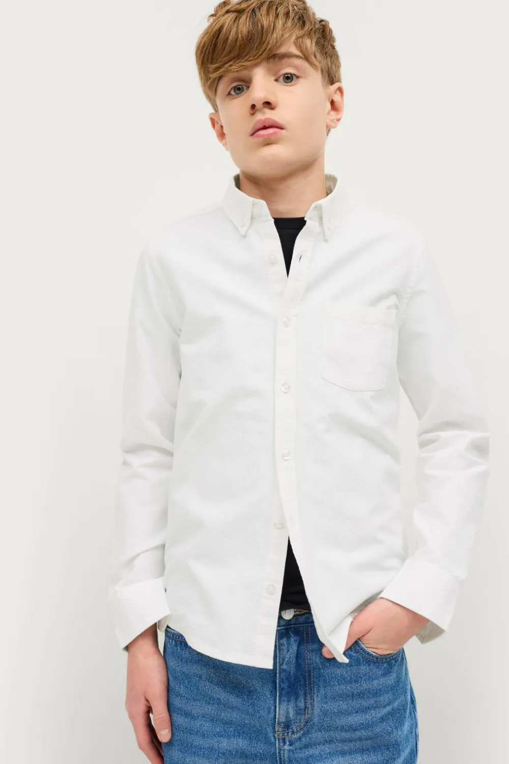 Ellos Collection Skjorte David i oxford Hvid