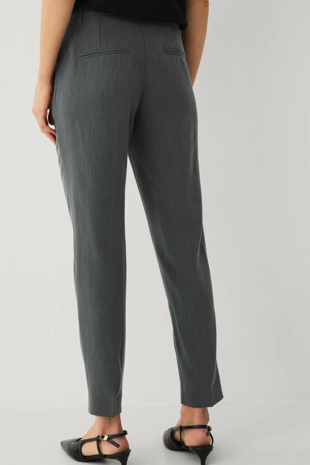 Ellos Bukser>Collection Slacks med et stræk Gråmeleret