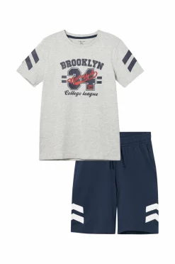Ellos Collection Sæt Zac med T-shirt og shorts Marineblå Online