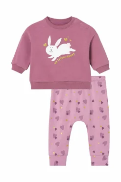 Ellos Collection Sæt Milo Lyng lilla + mønstret Online