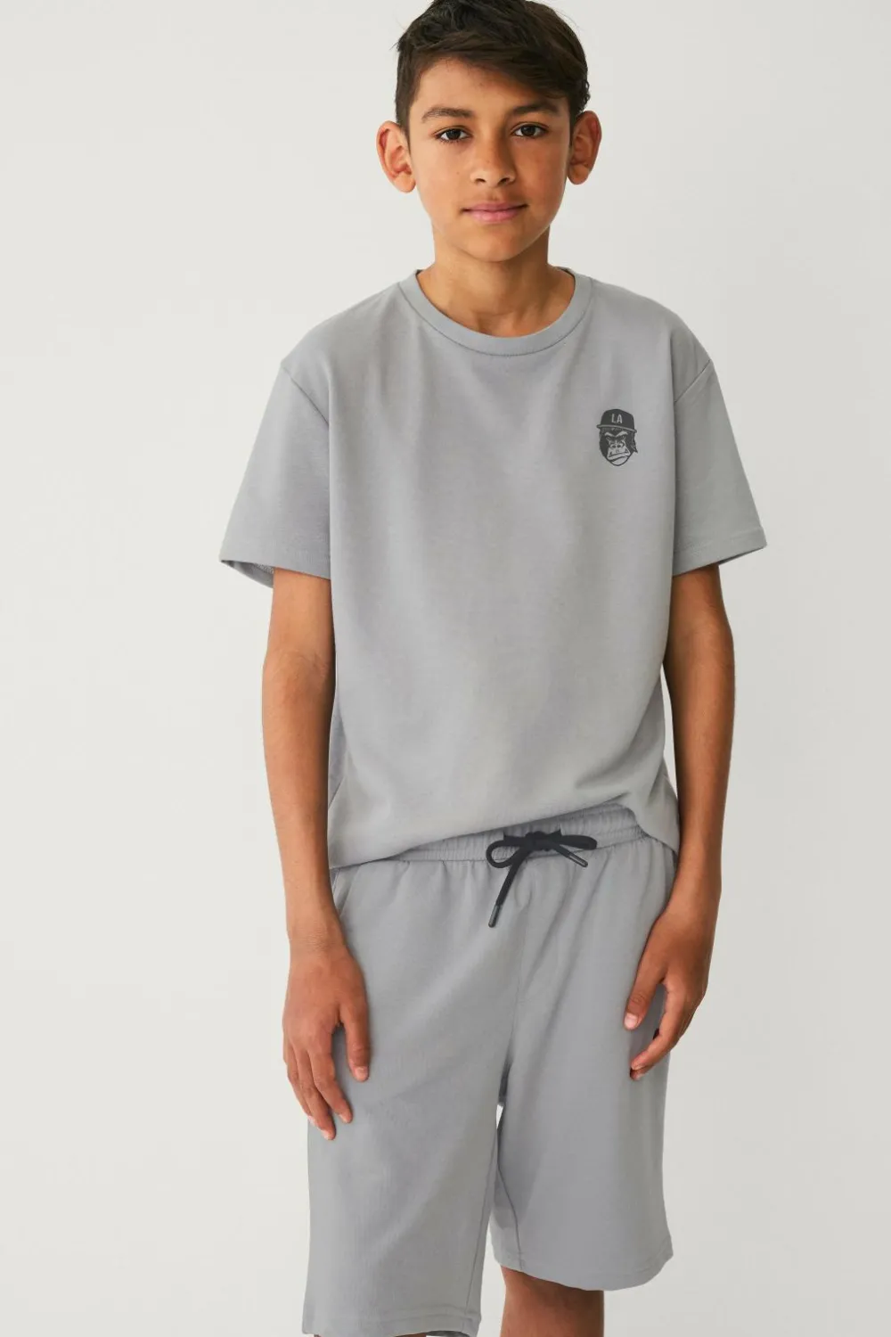 Ellos Collection Sæt Micro French Terry Set Grå Online