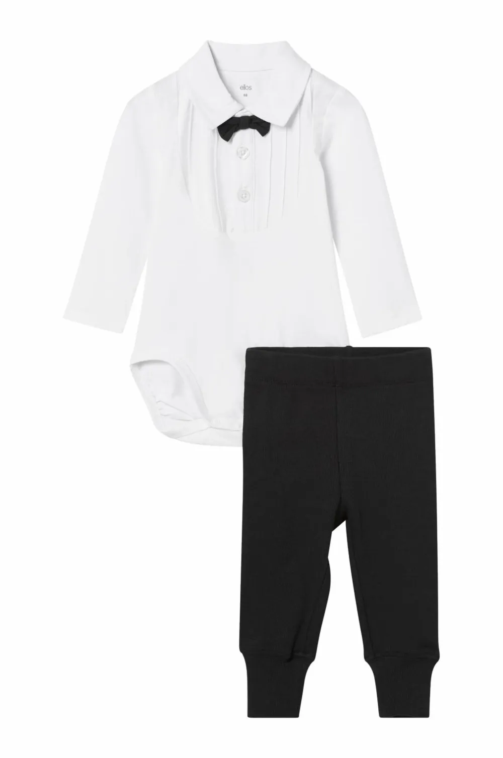 Ellos Collection Sæt Benjamin Set Baby Hvid body + sorte leggings Online