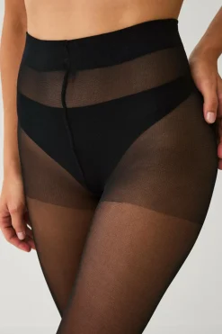 Ellos Collection Strømpebukser Compression 40 DEN Semishi - let støtte Sort Sale