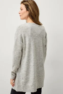 Ellos Collection Strikket cardigan Gråmeleret New
