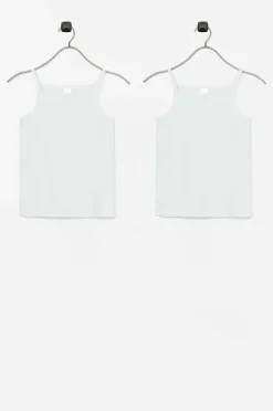 Ellos Collection Stroptop Elsie 2-pak Hvid Outlet
