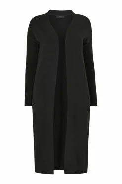 Ellos Trøjer & Cardigans>Collection Strikket maxi-cardigan Sort