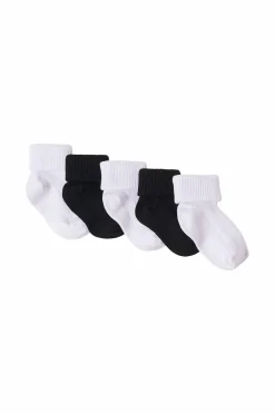 Ellos Nattøj & Homewear|Undertøj & Badetøj>Collection Strømper Mini Baby 5-pak Vita+svart