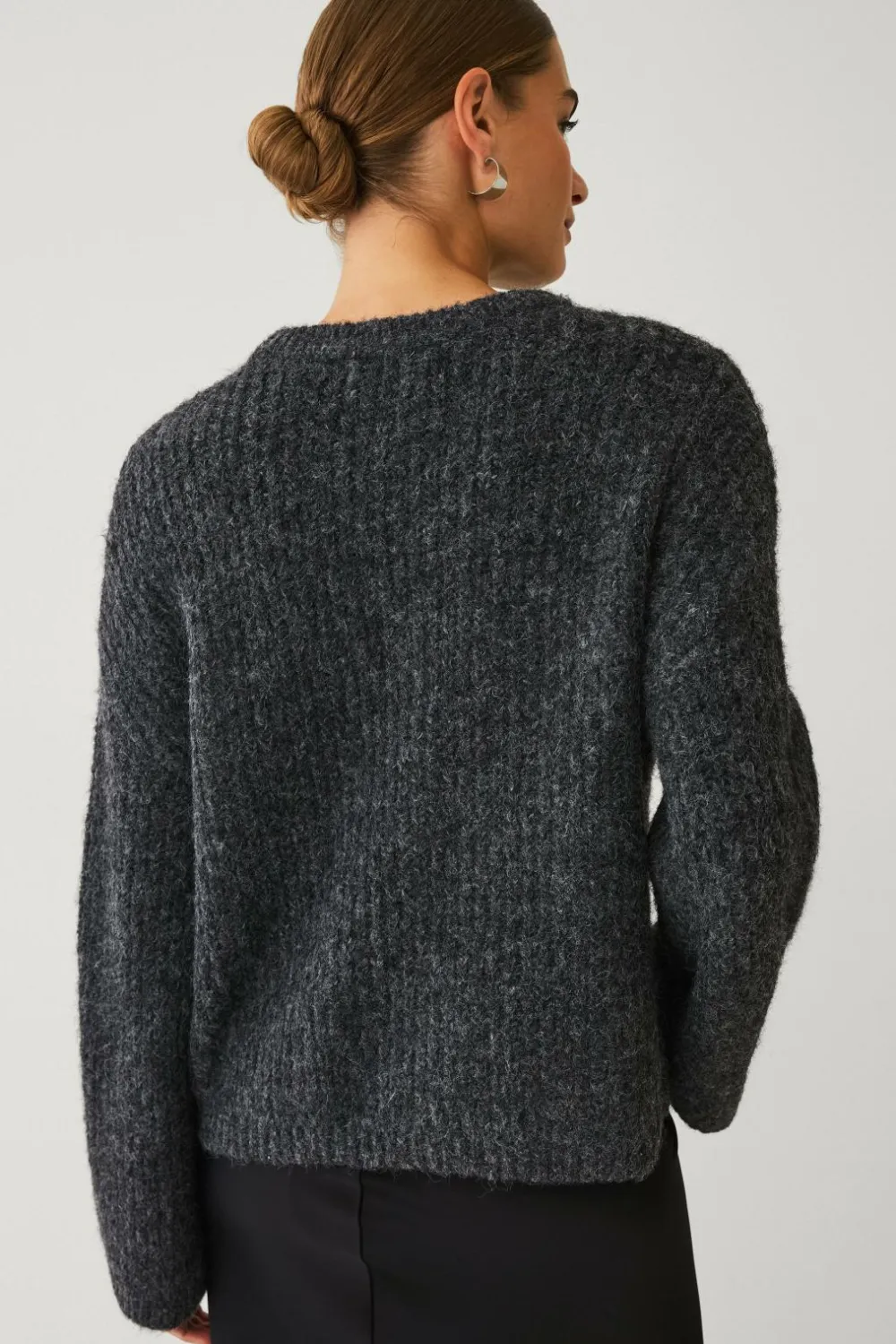 Ellos Collection Strikket Pullover Grå