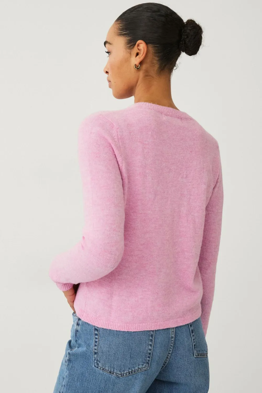 Ellos Basistøj|Trøjer & Cardigans>Collection Strikket cardigan Lyserød