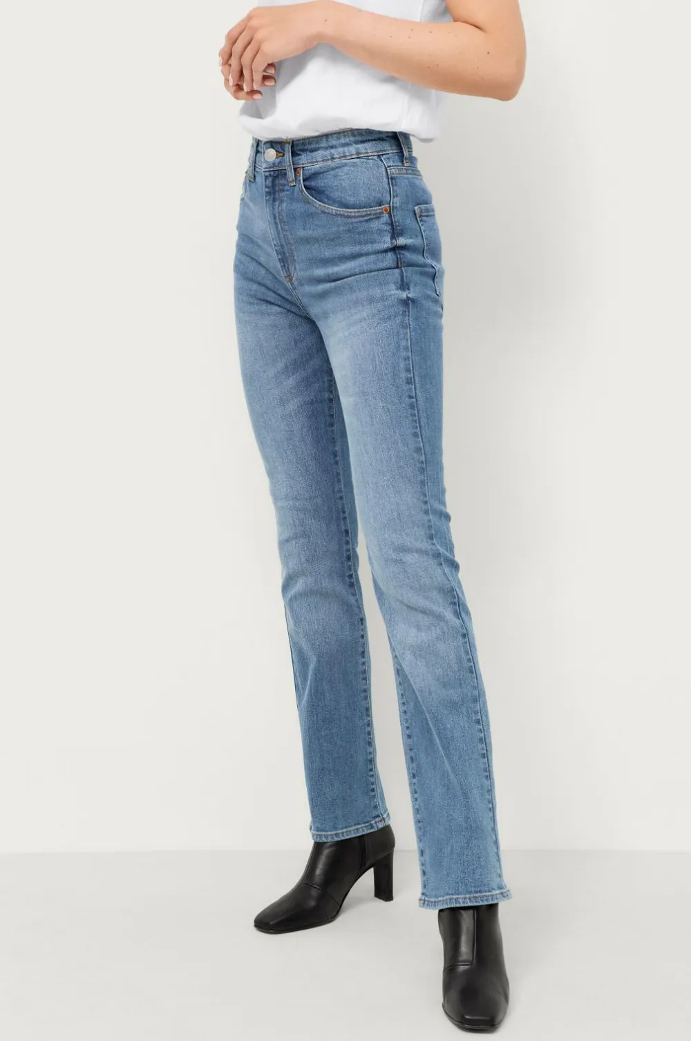 Ellos Collection Stretchjeans med svaj med høj talje Blå Hot