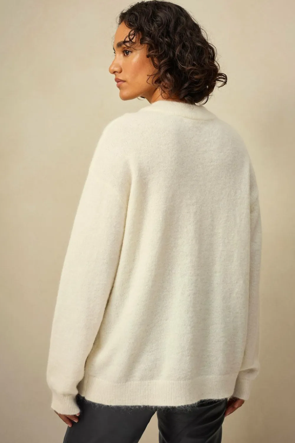 Ellos Trøjer & Cardigans>Collection Strikket trøje af høj kvalitet Hvid