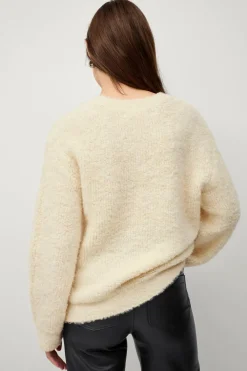 Ellos Collection Strikket Pullover Cremehvid Sale