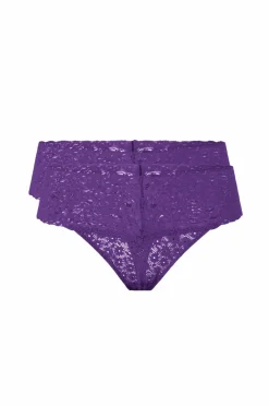 Ellos Collection Stringtrusser 2-pak Mørk lilla Discount