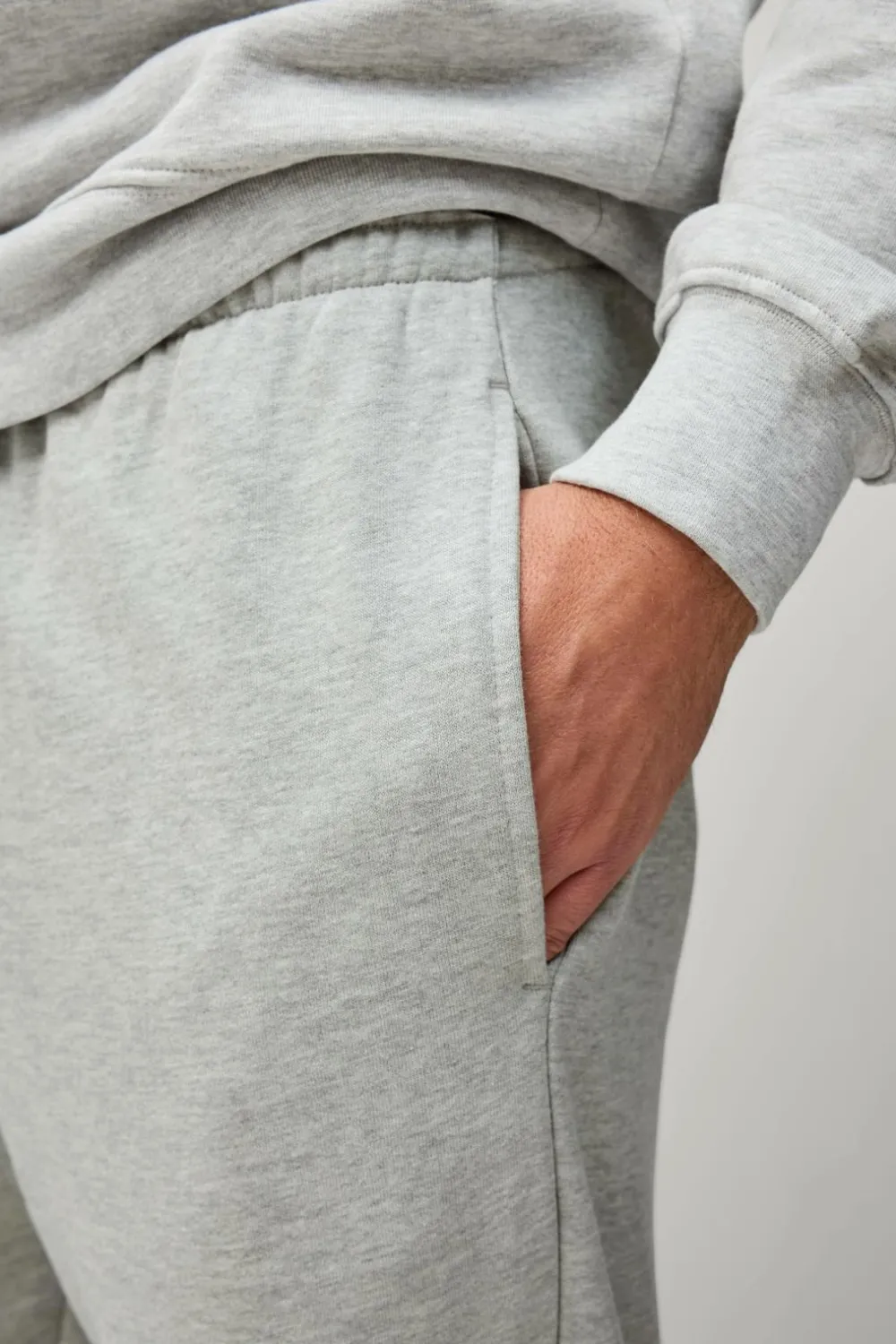 Ellos Collection Sweatbukser Ridge Gråmeleret Online