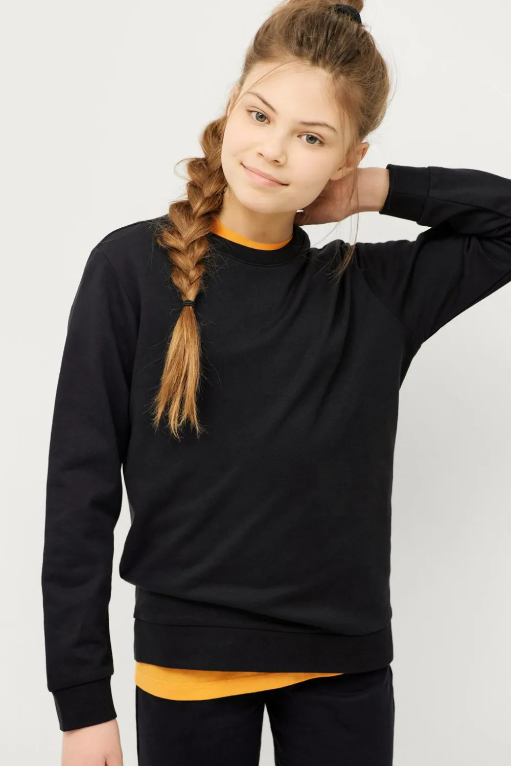 Ellos Basistøj>Collection Sweatshirt Crew Basic Sort