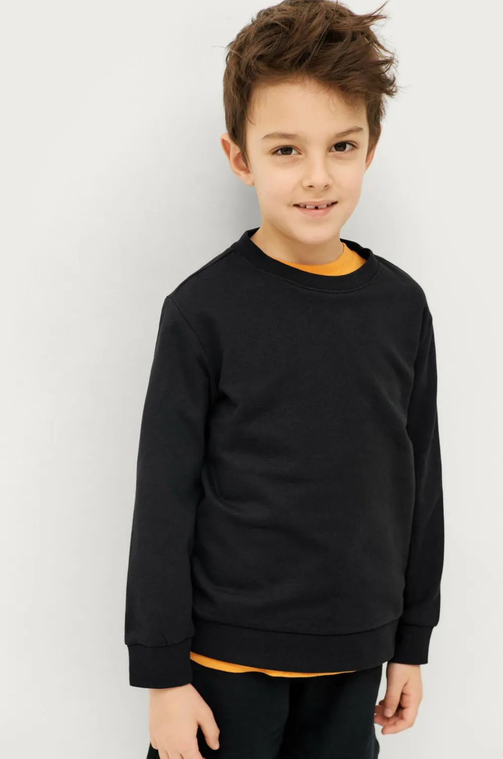 Ellos Basistøj>Collection Sweatshirt Crew Basic Sort