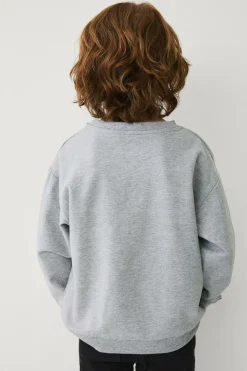 Ellos Collection Sweatshirt med print Gråmelange Hot