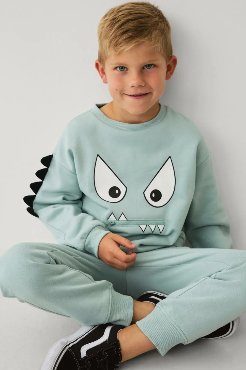 Ellos Sweatshirts & Hoodies>Collection Sweatshirt Valle lysegråblå