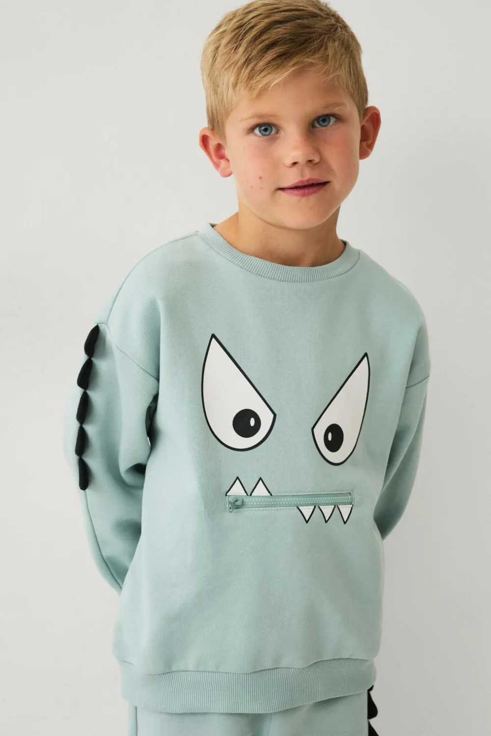Ellos Sweatshirts & Hoodies>Collection Sweatshirt Valle lysegråblå