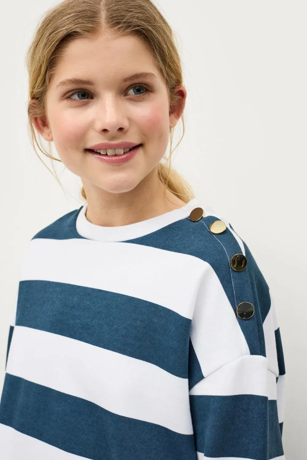 Ellos Sweatshirts & Hoodies>Collection Sweatshirt Marin Blå hvid stribet