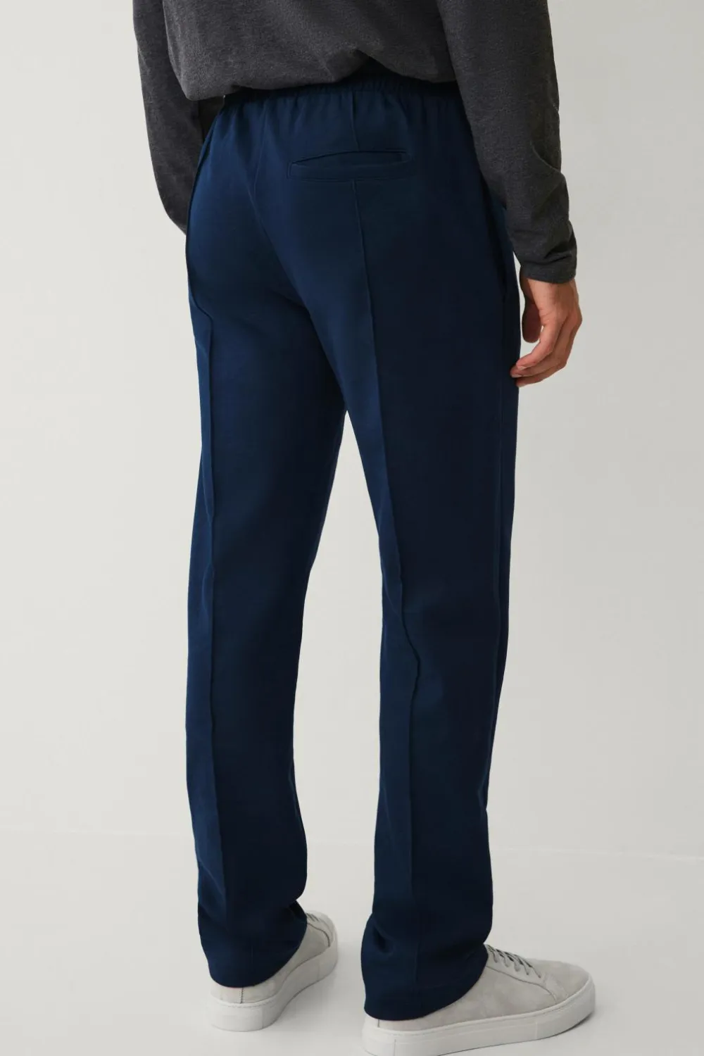 Ellos Bukser>Collection Sweatpants med pressefolder Marinblå