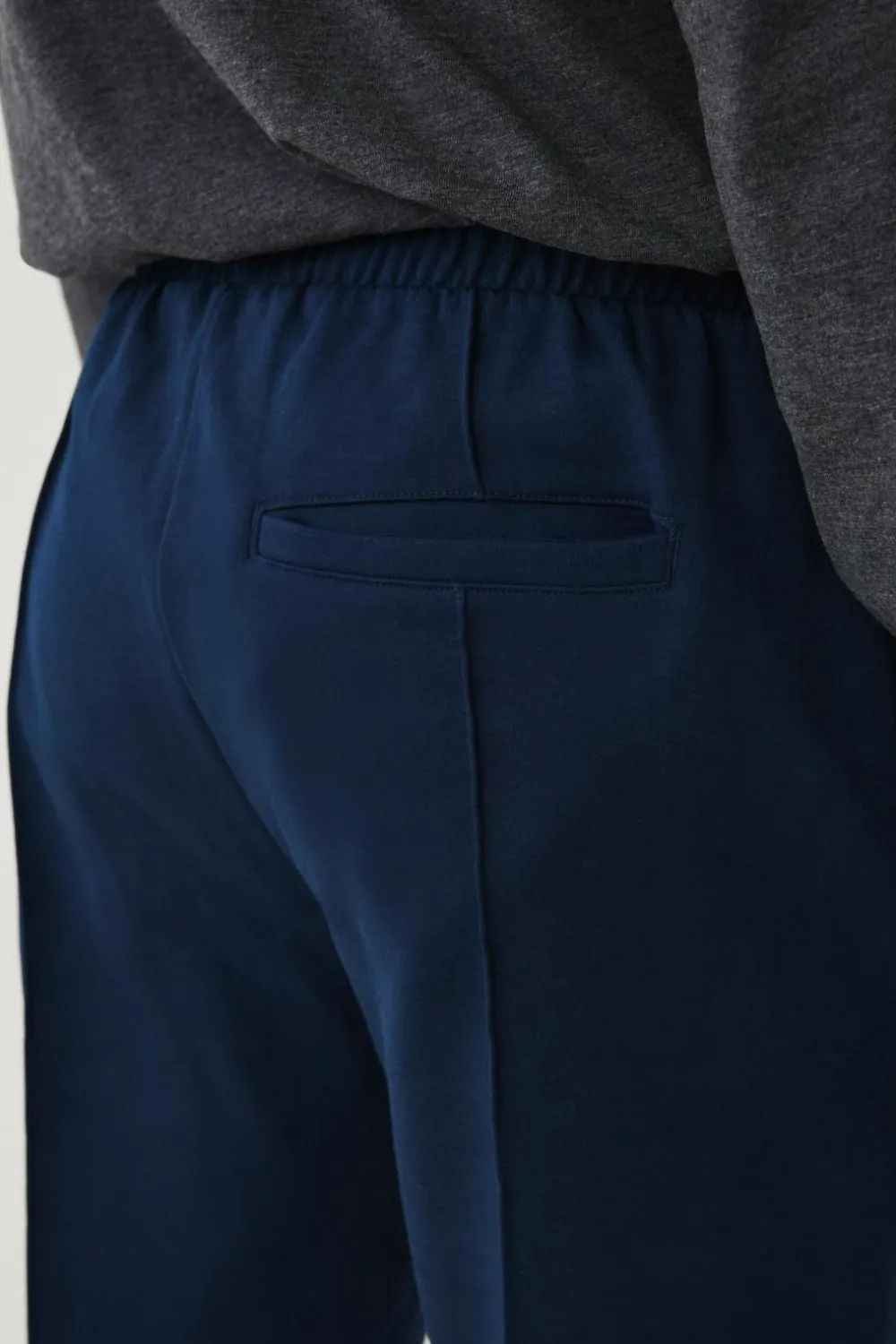 Ellos Bukser>Collection Sweatpants med pressefolder Marinblå