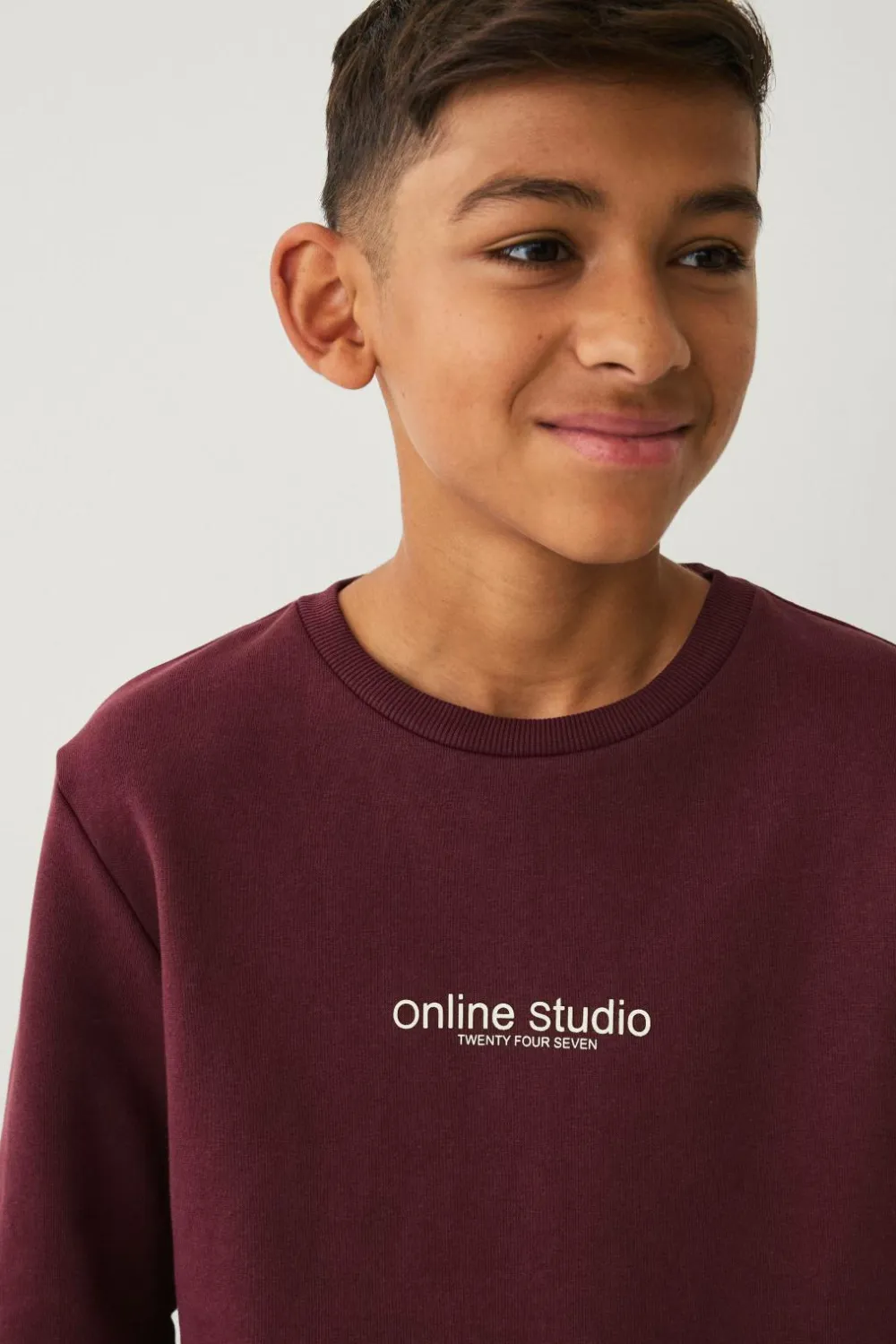 Ellos Sweatshirts & Hoodies>Collection Sweatshirt vinrød