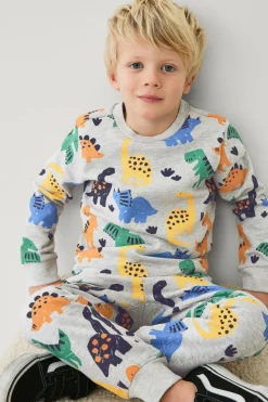 Ellos Collection Sweatshirt med tryk Gråmeleret