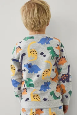 Ellos Collection Sweatshirt med tryk Gråmeleret