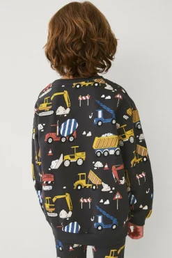 Ellos Collection Sweatshirt med print Marineblå mønstret New