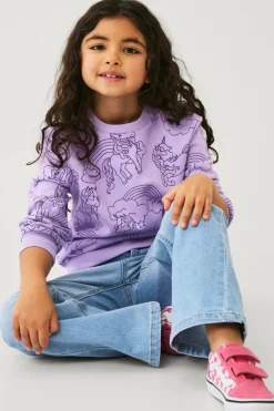 Ellos Sweatshirts & Hoodies>Collection Sweatshirt Sol Lilla mønstret