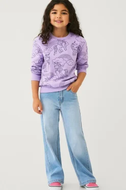 Ellos Sweatshirts & Hoodies>Collection Sweatshirt Sol Lilla mønstret