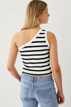Ellos Collection Tanktop Awa Offwhite/black Clearance