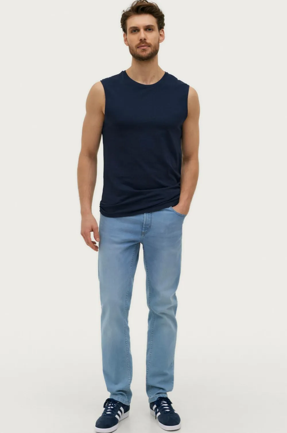 Ellos Collection Tanktop Kent Marineblå Online
