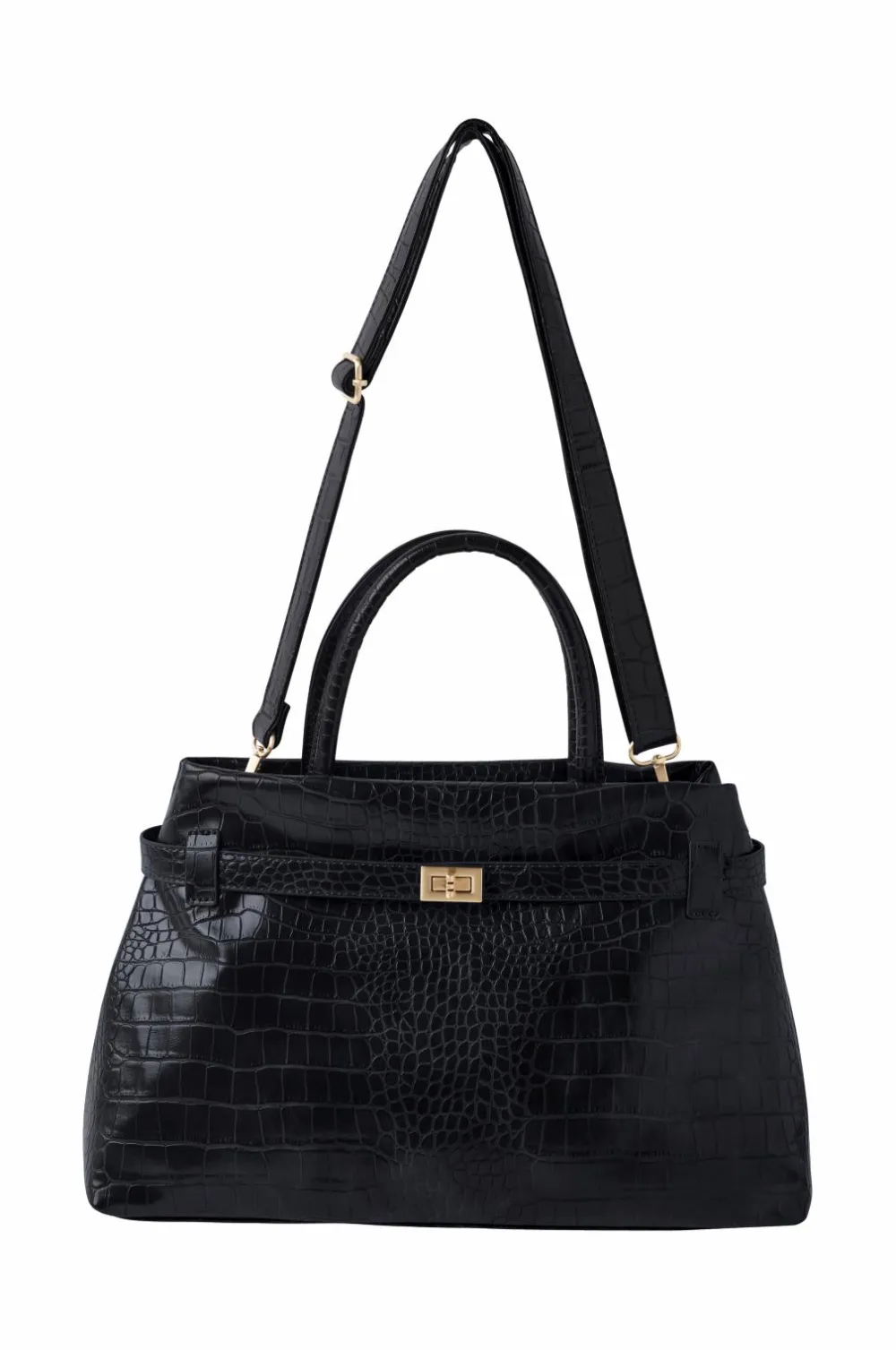 Ellos Tasker>Collection Taske med gulddetaljer sort