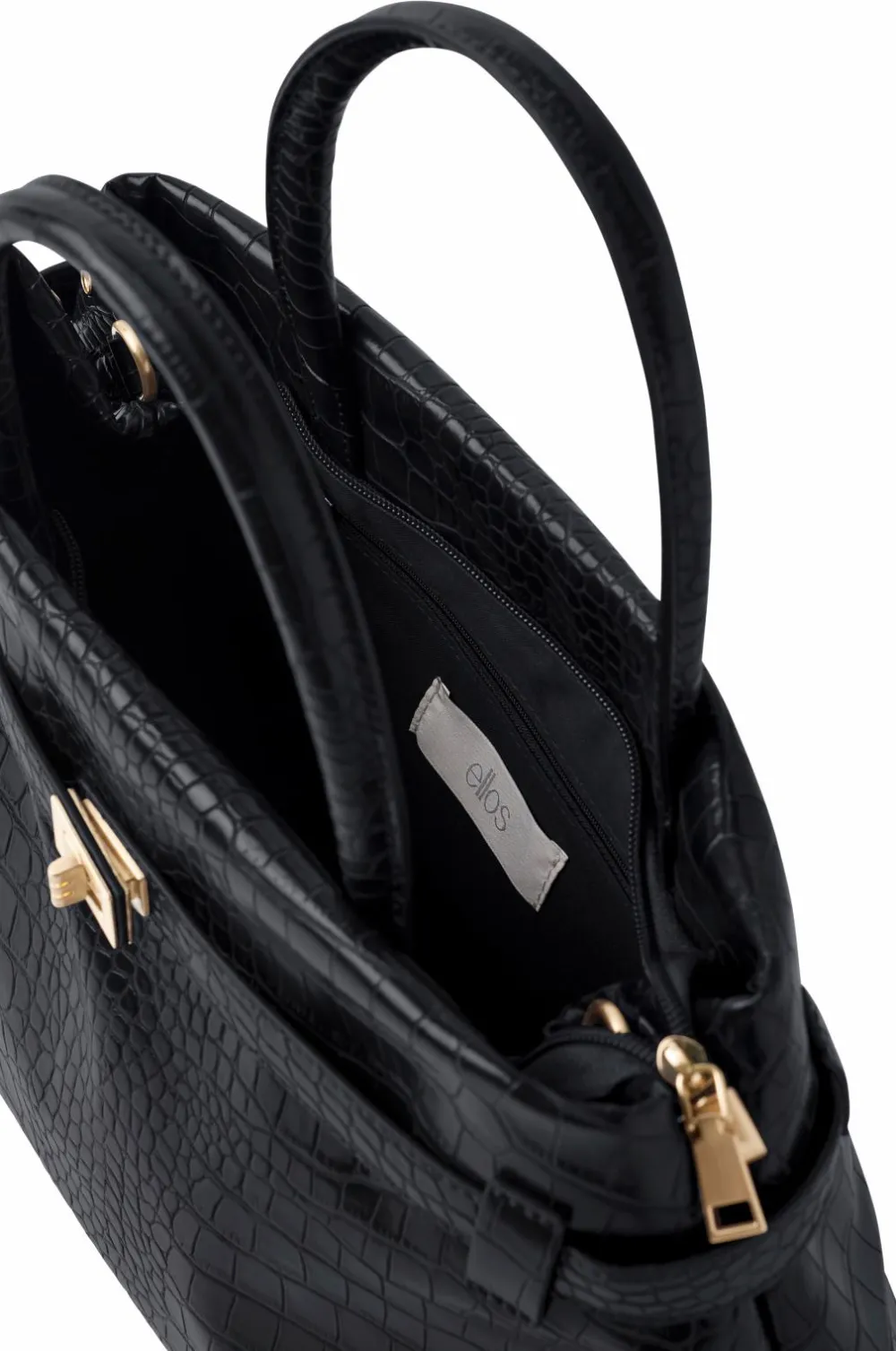 Ellos Tasker>Collection Taske med gulddetaljer sort