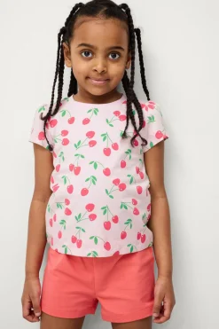 Ellos Sæt Til Børn>Collection Top + Shorts Malva Rosa Cherry