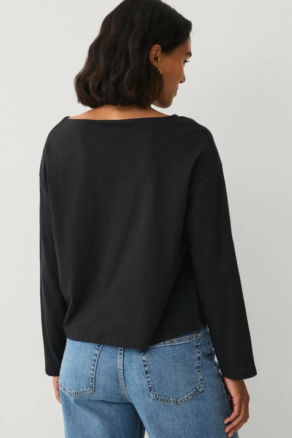 Ellos Collection Top med afslappet pasform Sort Online