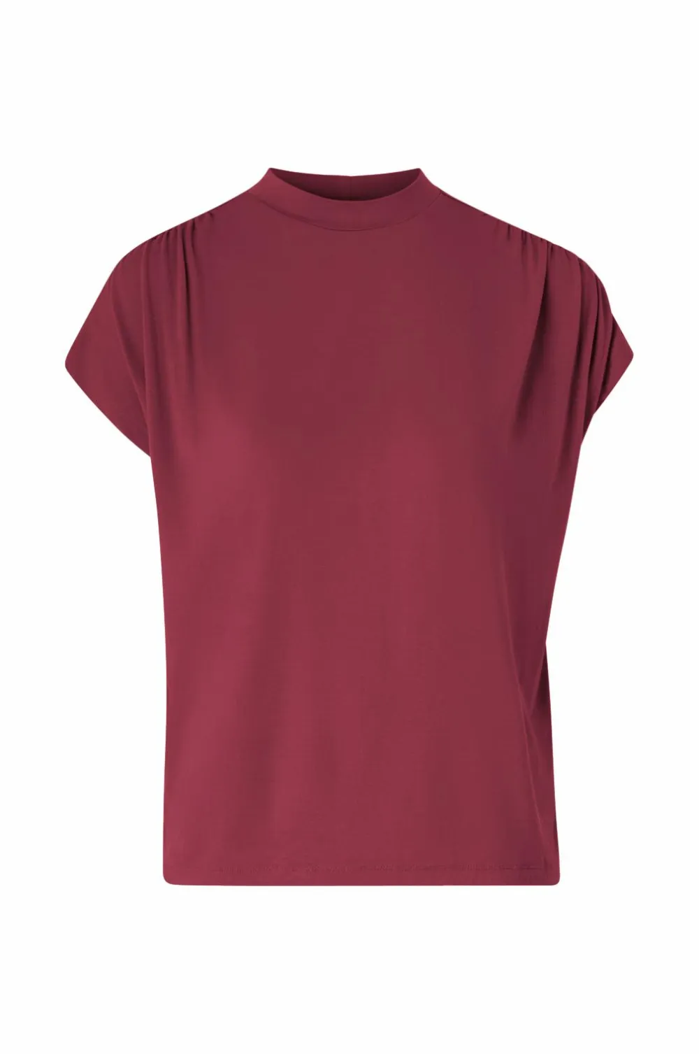 Ellos Collection Top med rynkede detaljer Bourgogne Discount