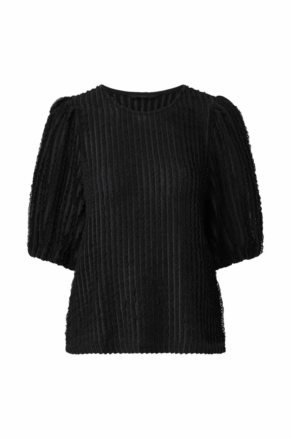 Ellos Toppe & Tank-Toppe>Collection Top med struktur Sort