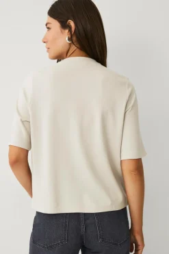 Ellos Collection Top i kraftig strik Beige Outlet
