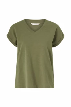 Ellos Collection Top med v-hals Grøn Online