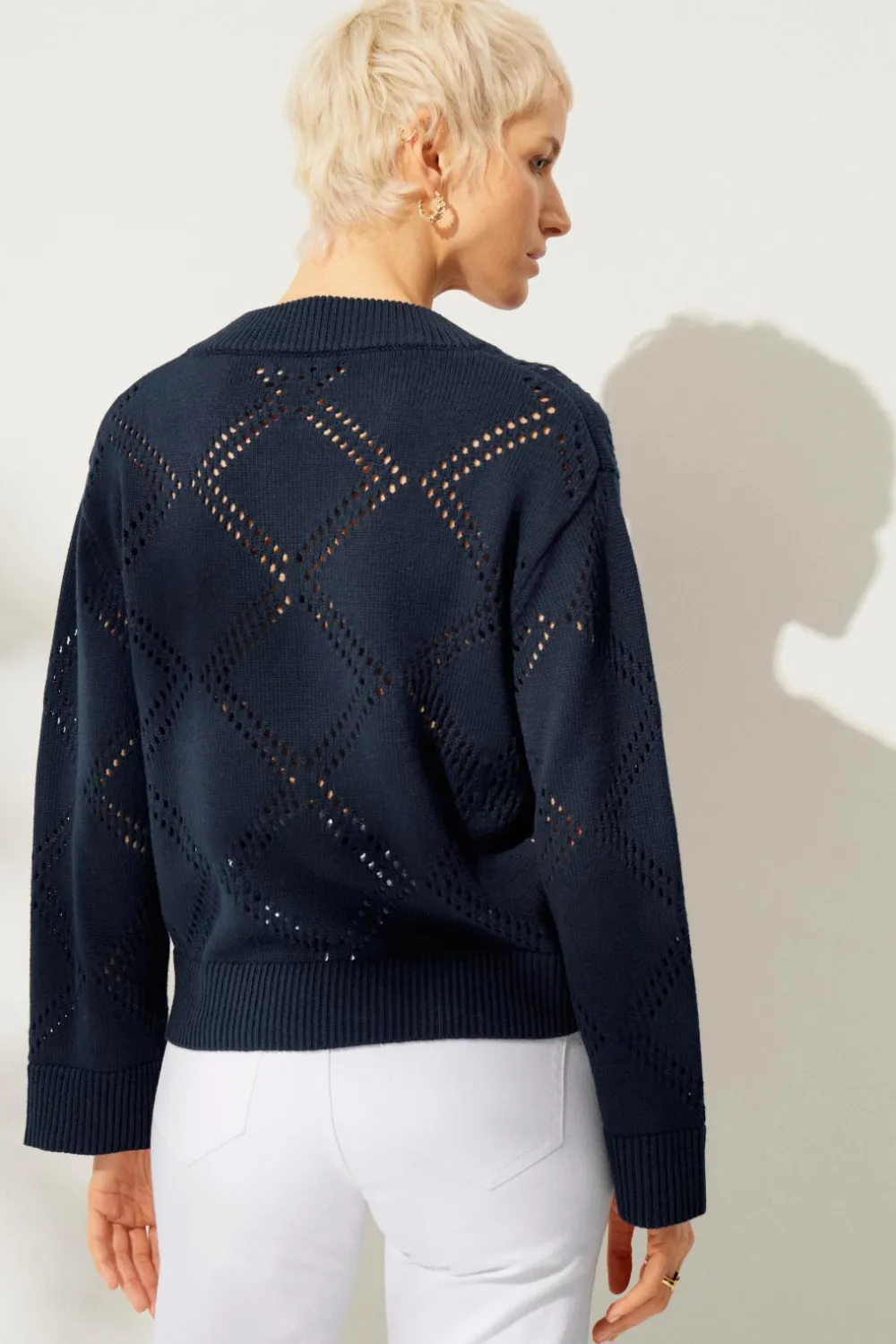 Ellos Trøjer & Cardigans>Collection Trøje Solveig Marineblå