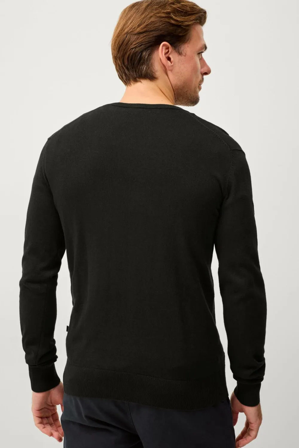 Ellos Basistøj|Trøjer>Collection Trøje med V-hals Black mdf/metal