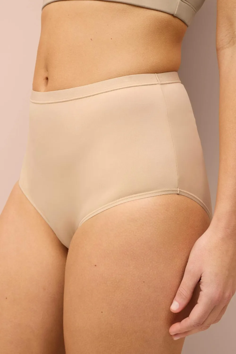 Ellos Collection Trusser i mikrofiber 2-pak Beige Discount