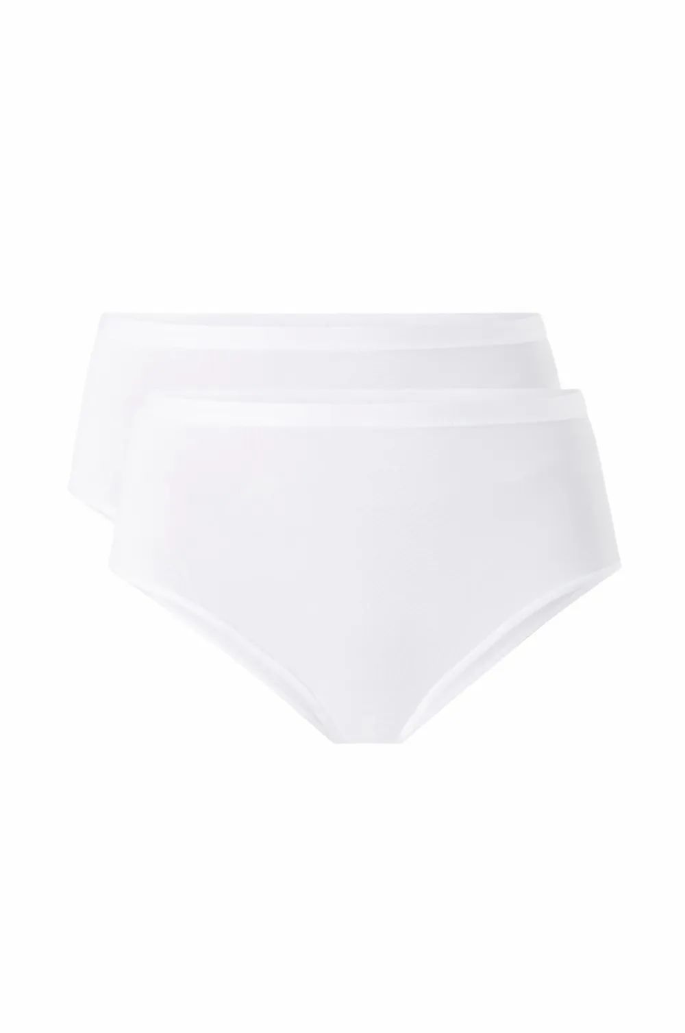 Ellos Collection Trusser med brasiliansk snit 2-pak Hvid Outlet