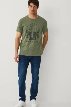 Ellos T-Shirts & Tanktoppe>Collection T-shirt med tryk Grøn