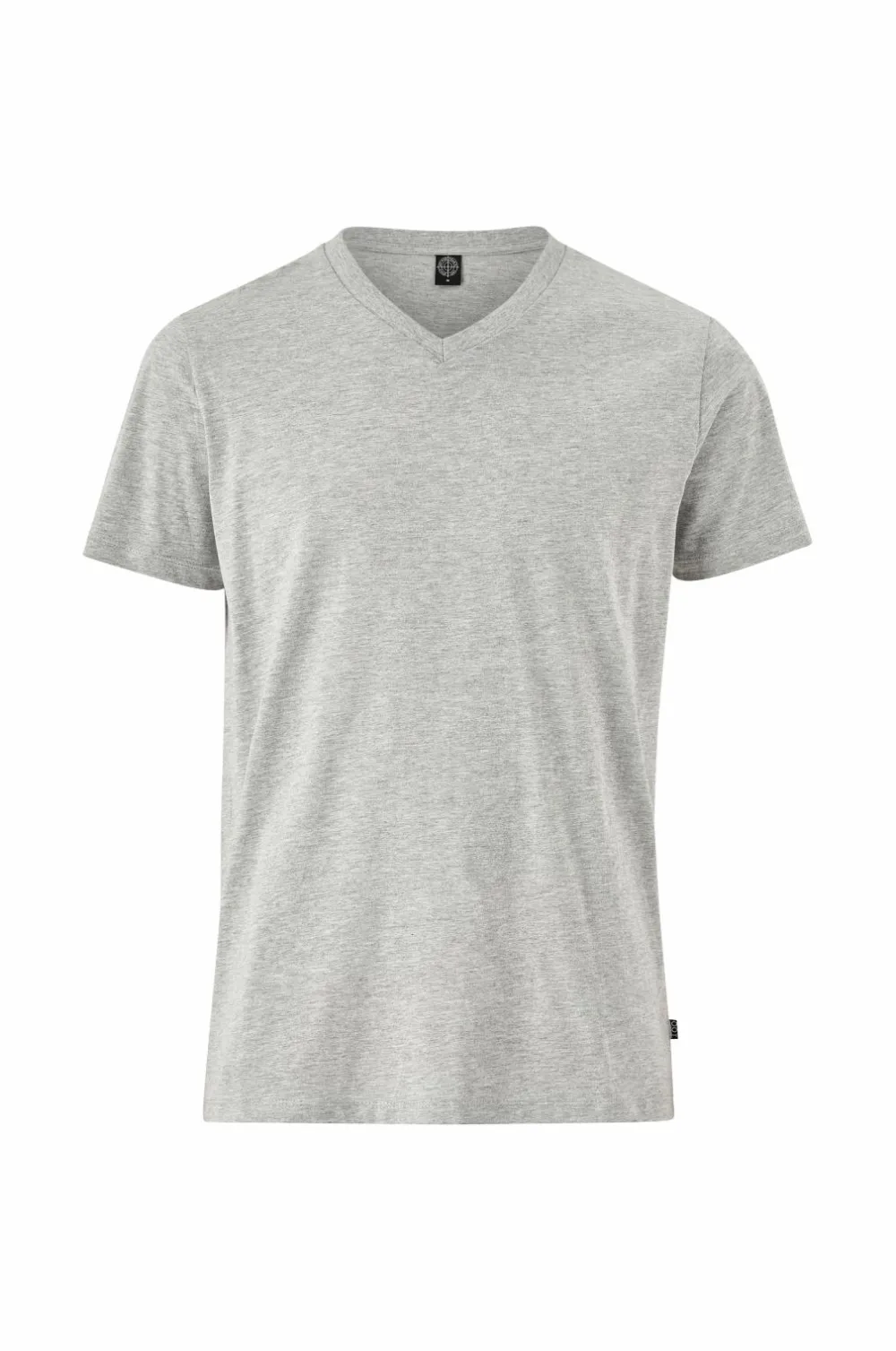 Ellos T-Shirts & Tanktoppe|Basistøj>Collection T-shirt Karl V-neck Gråmeleret