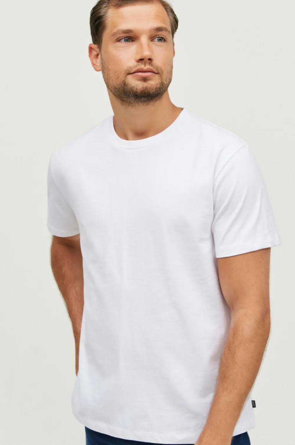 Ellos Basistøj|Nattøj & Homewear>Collection T-shirt Sam i ekstra kraftig jersey Hvid