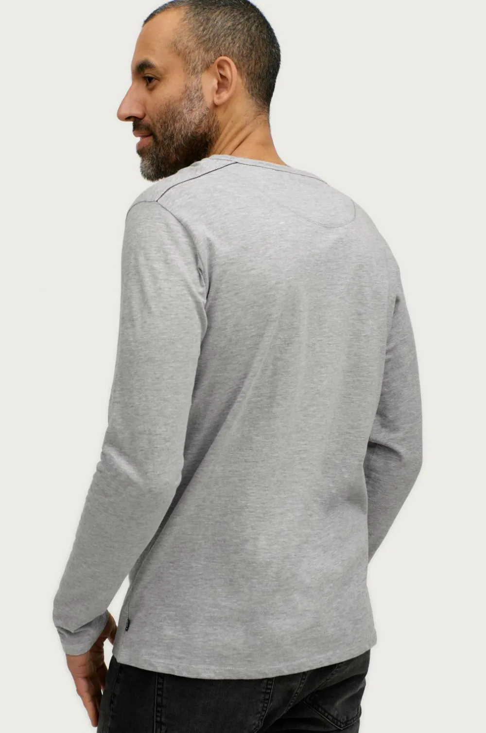 Ellos Collection T-shirt Tom Gråmeleret Outlet